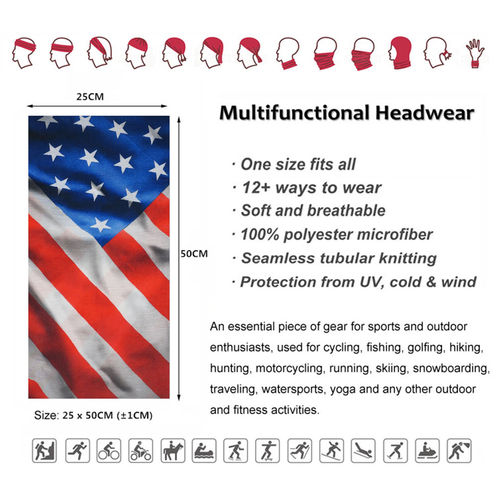 USA Flag Pattern Sun Protectiv - огляд і ціна Riding Gear