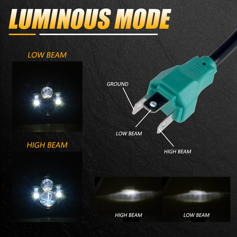 Universal 7 Inch LED Headlight - огляд і ціна Universal Motorcycle Led Headlight Projector