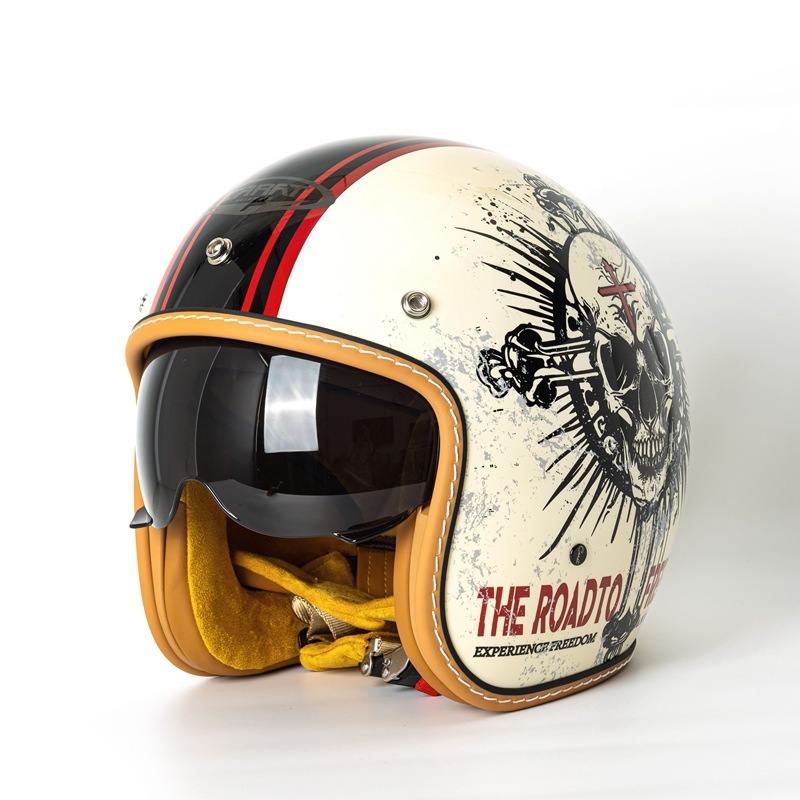 Vintage Open Face Motorcycle H - огляд і ціна Vintage Open Face Retro Helmet