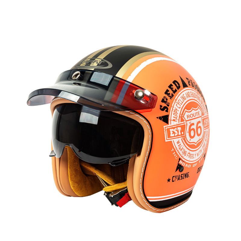 Vintage Open Face Motorcycle H - огляд і ціна Vintage Open Face Retro Helmet