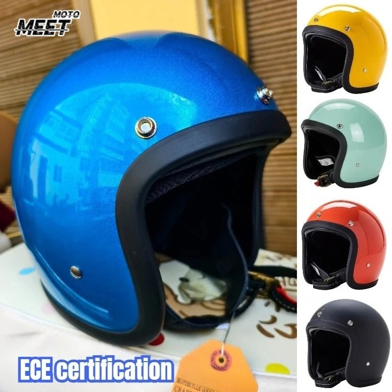 Japanese Korea Style Open Face - огляд і ціна Vintage Open Face Retro Helmet