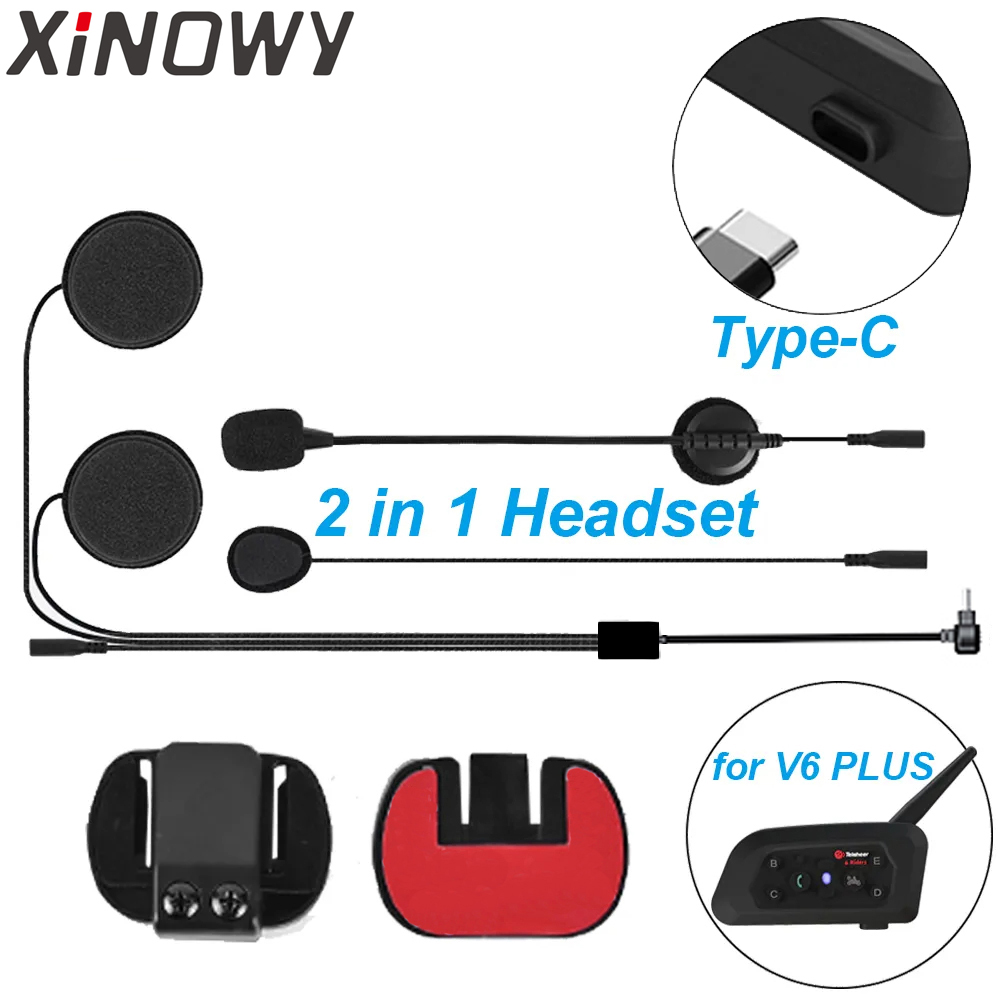Type-C USB-C for Xinowy V6 PLU - огляд і ціна Full Face Motorcycle Helmet With Bluetooth
