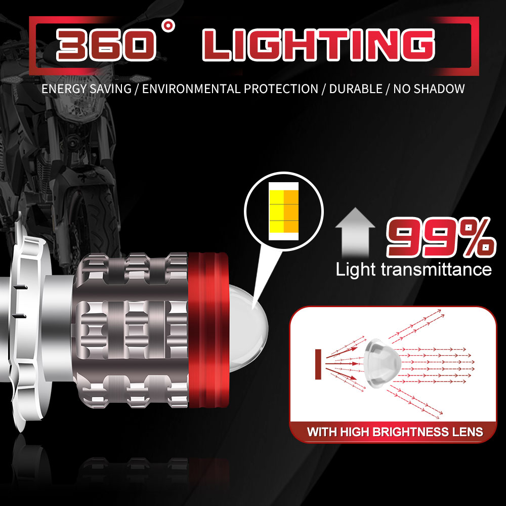 Universal H4 LED Motorcycle He - огляд і ціна Universal Motorcycle Led Headlight Projector