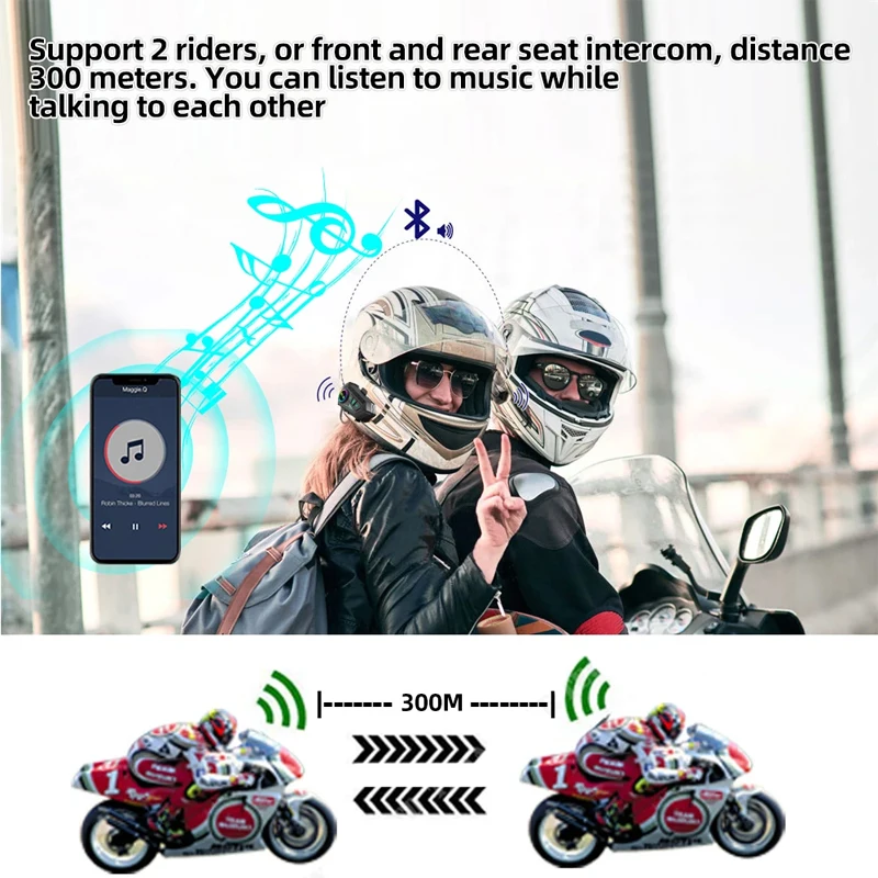 Y10 2X Bluetooth Motorcycle He - огляд і ціна Universal Motorcycle Helmet Intercom Headset