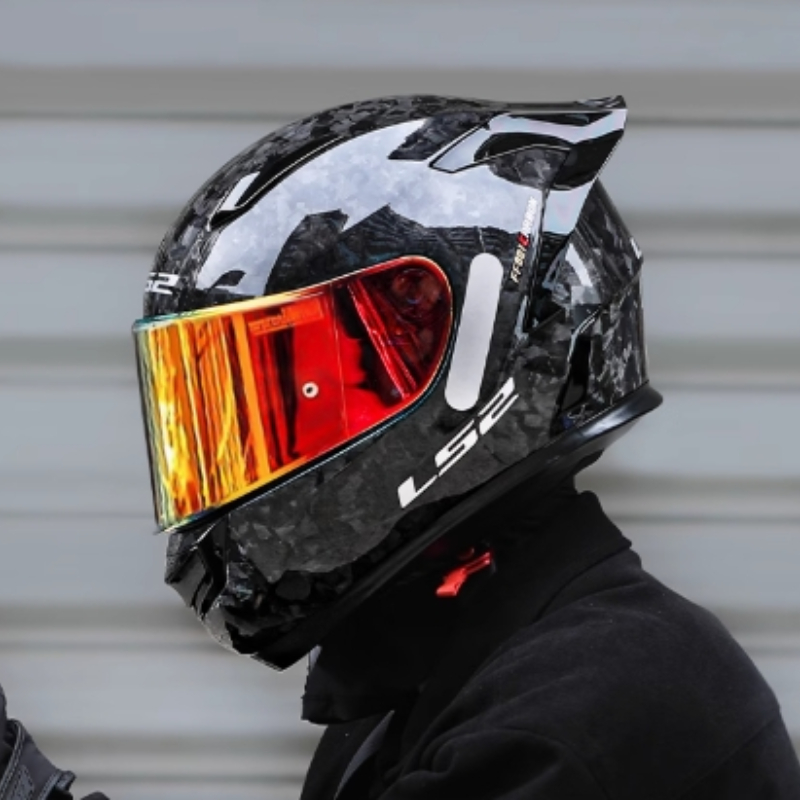 LS2  Carbon Fiber Full‑Face Mo - огляд і ціна Carbon Fiber Lightweight Motorcycle Helmet