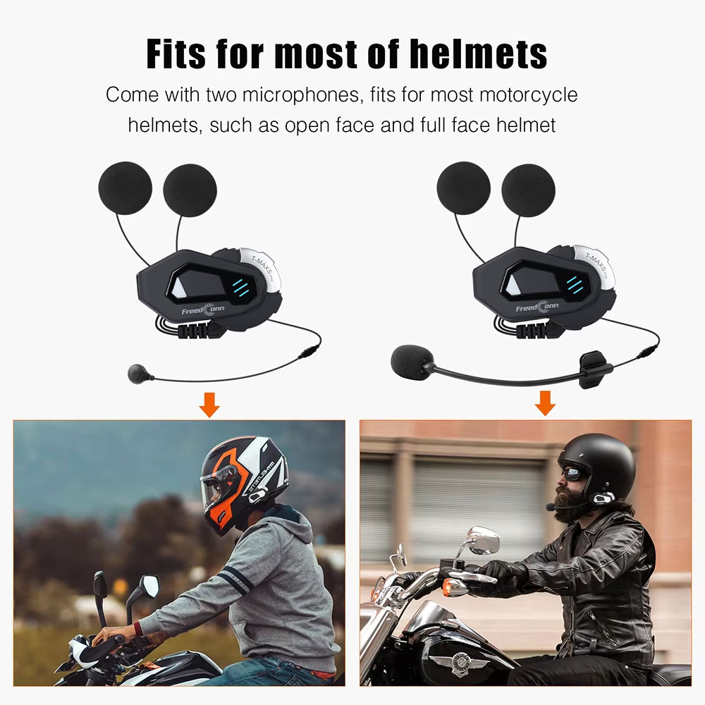 FreedConn T MAX S PRO Motorcyc - огляд і ціна Full Face Motorcycle Helmet With Bluetooth