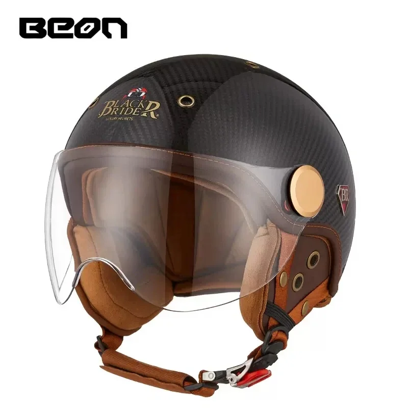 BEON BR13 Retro Open Face Half - огляд і ціна Vintage Open Face Retro Helmet
