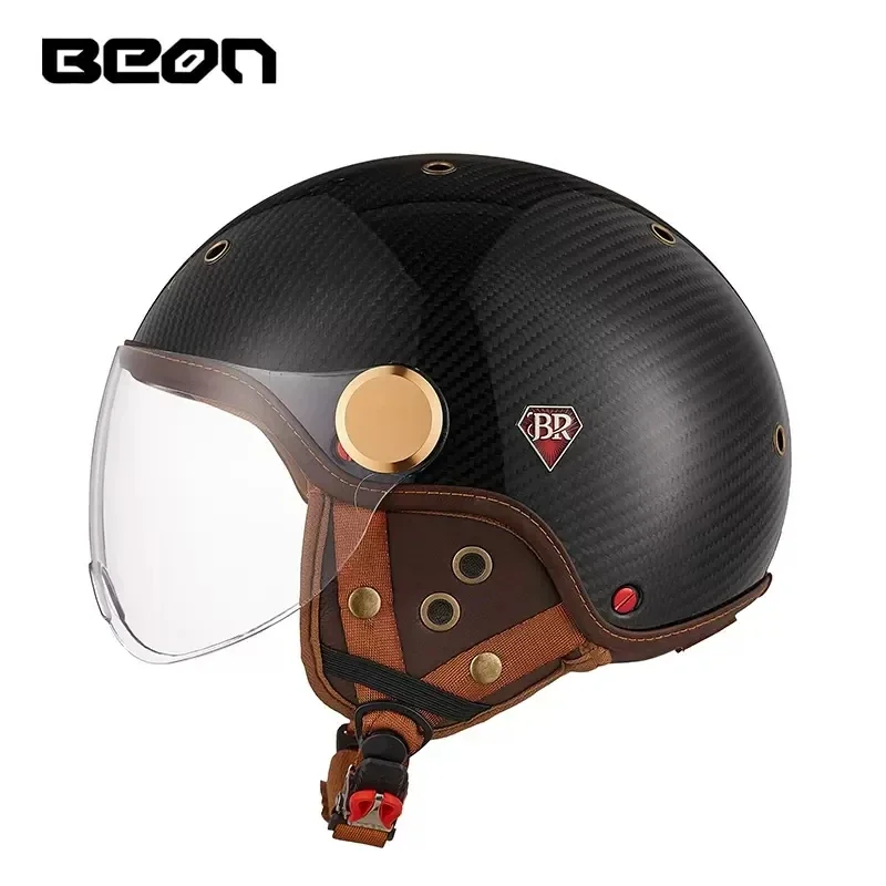 BEON BR13 Retro Open Face Half - огляд і ціна Vintage Open Face Retro Helmet