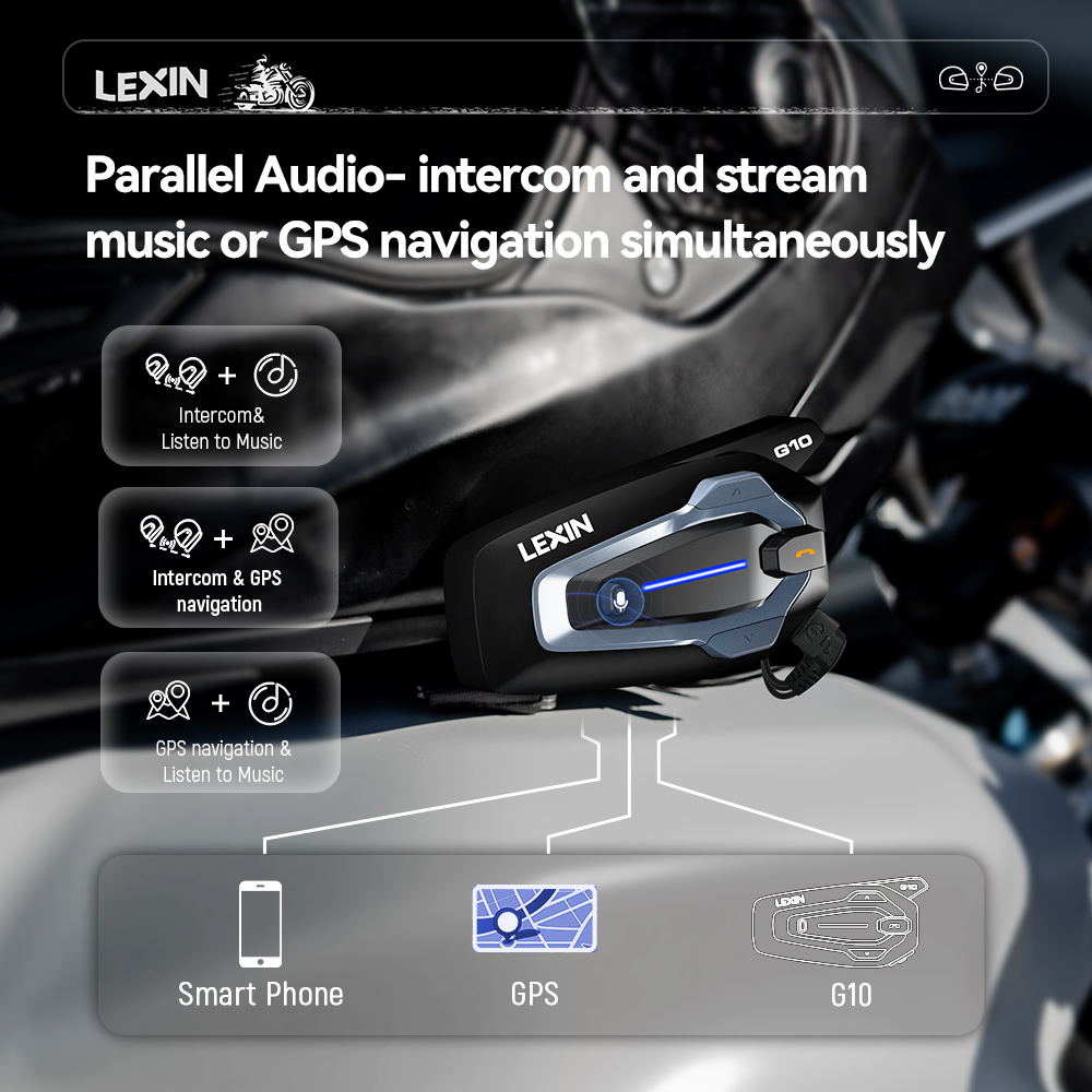 NEW-LEXIN G10 Motorcycle Helme - огляд і ціна Universal Motorcycle Helmet Intercom Headset