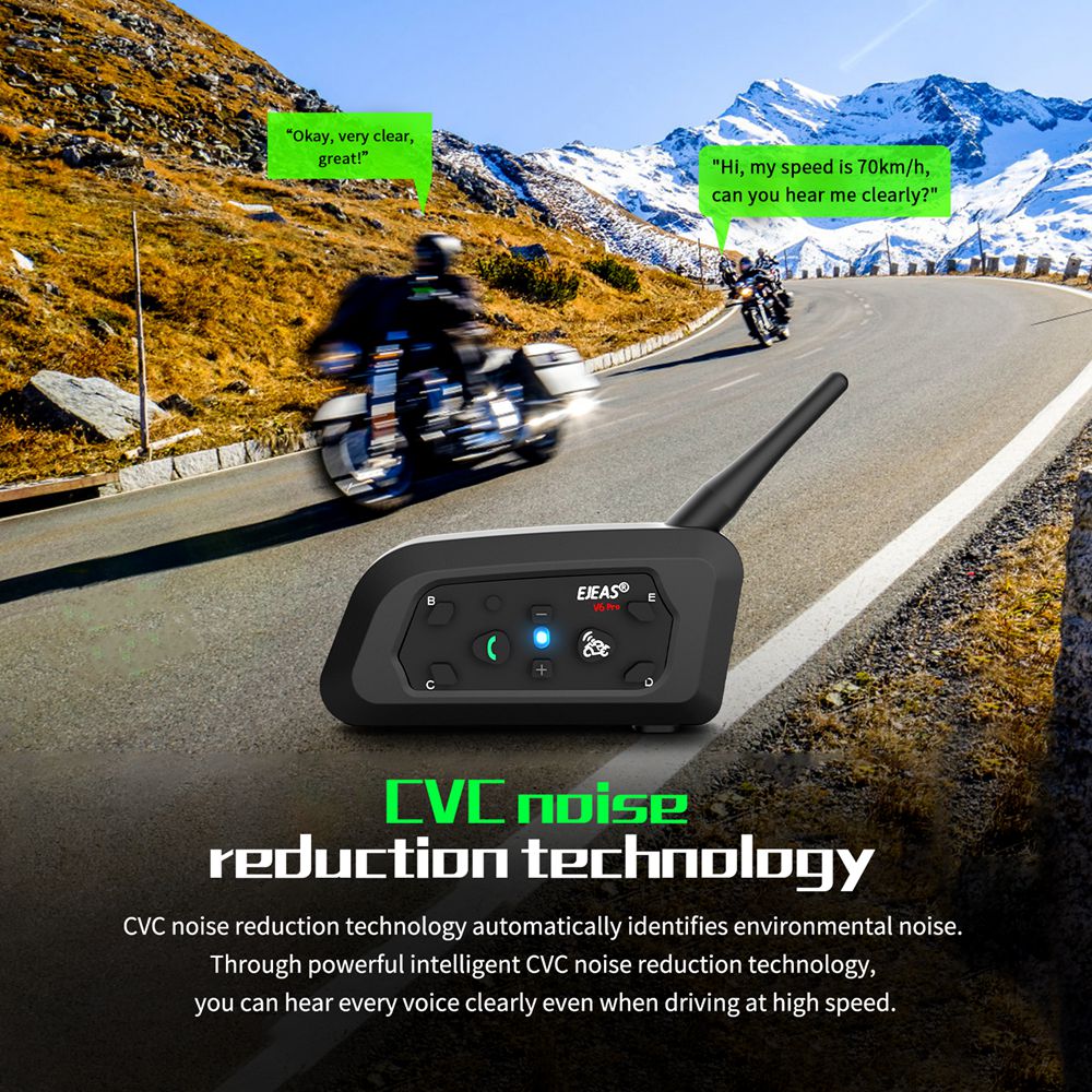 EJEAS V6 PRO+ Motorcycle Helme - огляд і ціна Universal Motorcycle Helmet Intercom Headset